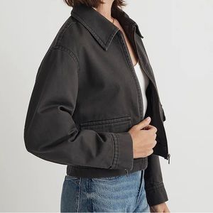 Madewell Cropped Utilitarian Jacket in (Re)generative Chino